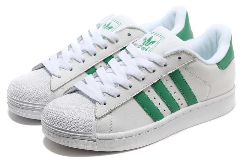 adidas chaussure blanche et verte